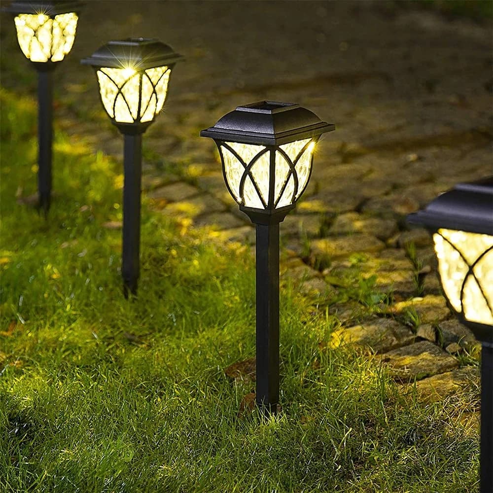 Ledowe solarnie lampy trawnikowe, wodoodporne 2 szt./partia